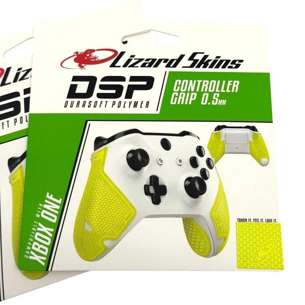 2 Pack Lizard Skins DSP‎ Controller Grip Xbox One Neon 0.5mm NEW